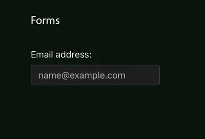 Form layout